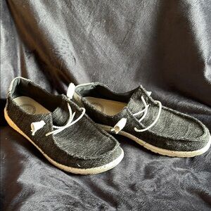 Hey Dude Wendy Shoes Black White